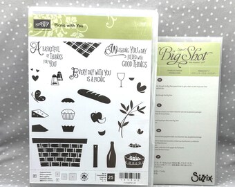 Picnic with You stamp set and Picnic Basket Builder Framelits/Dies Retired Stampin Up! BUNDLE