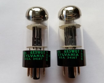 Sylvania 6X5 Pair NOS