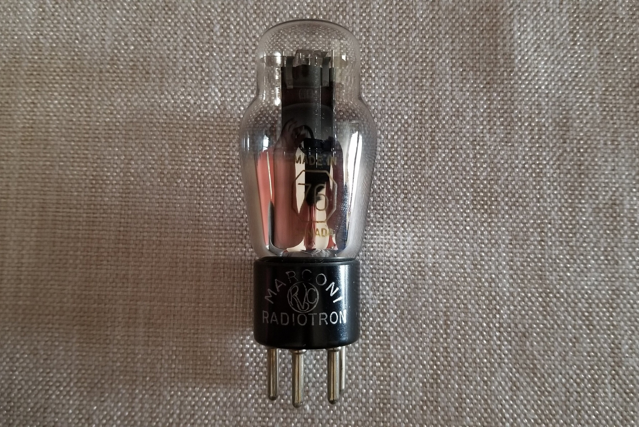 Tube Rvc Component Canadian Marconi 76 Radio Tube - Early RVC Logo - Etsy Canada