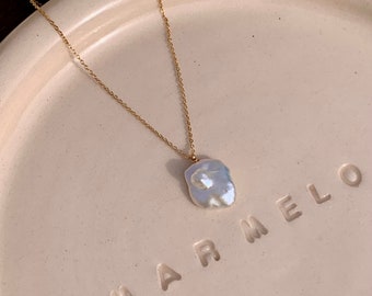 MARMELO / Collier de perles d'eau douce d'Eleanor / Collier élégant idéal pour les anniversaires, la fête des mères / Coffret cadeau