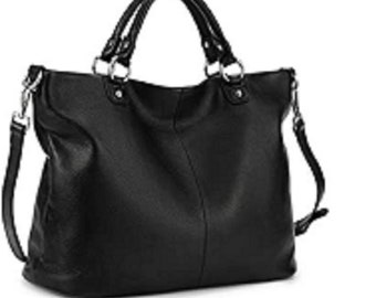 Black leather purse, black leather crossbody bag, black leather bag, black leather top handle bag, black leather handbag women