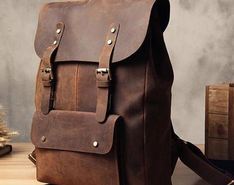 cheap leather backpack mens