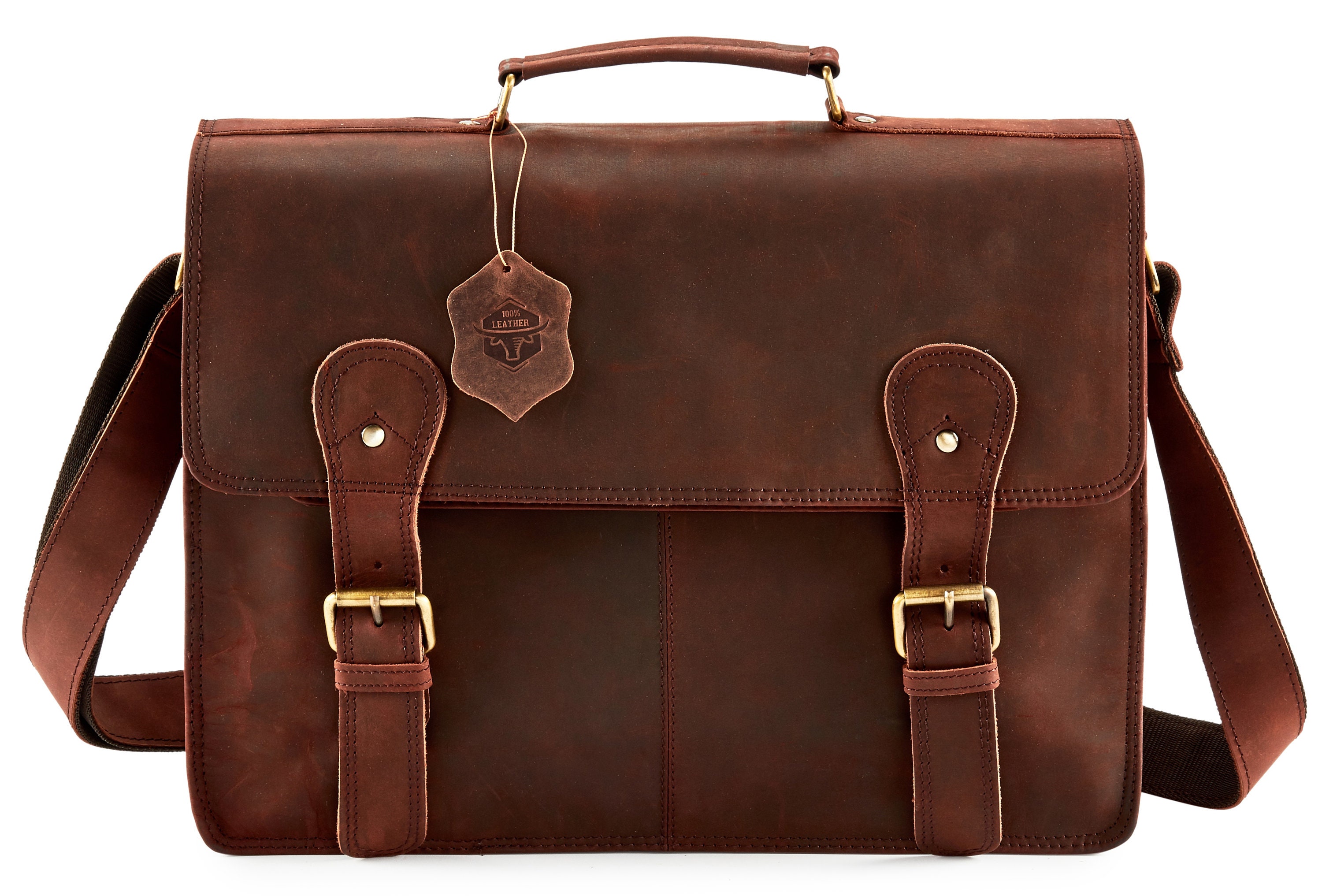 Men's Leather Bag man bag laptop bag manbag leather | Etsy