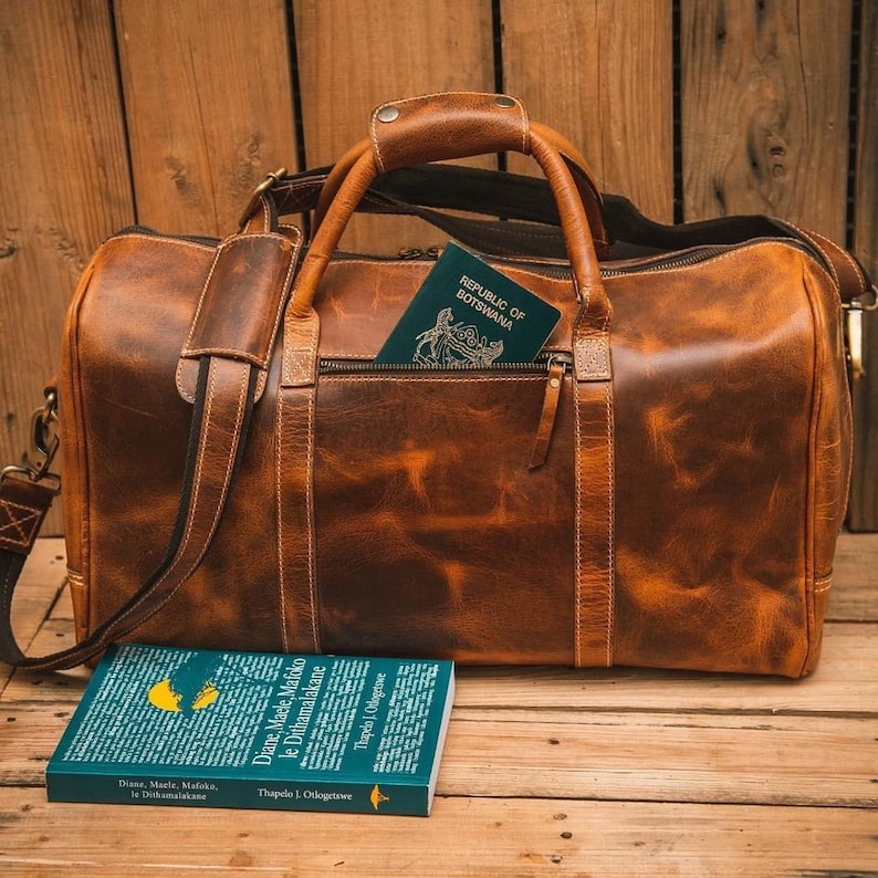 Lifetime Warranty Leather Duffle Bag Large Travel Bag Etsy