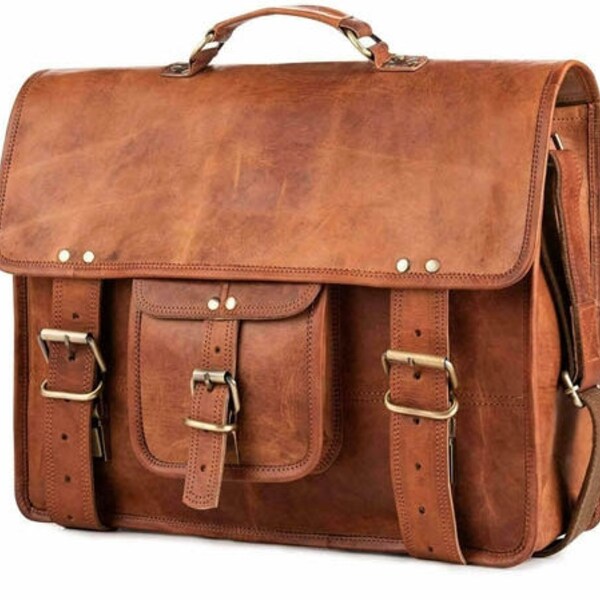 Leather Satchel Etsy