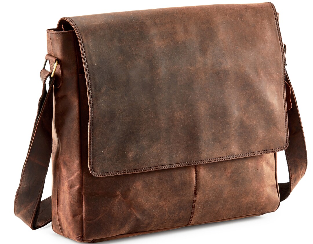 Leather Satchel Bag Crossbody Travel Bag Leather Messenger Etsy