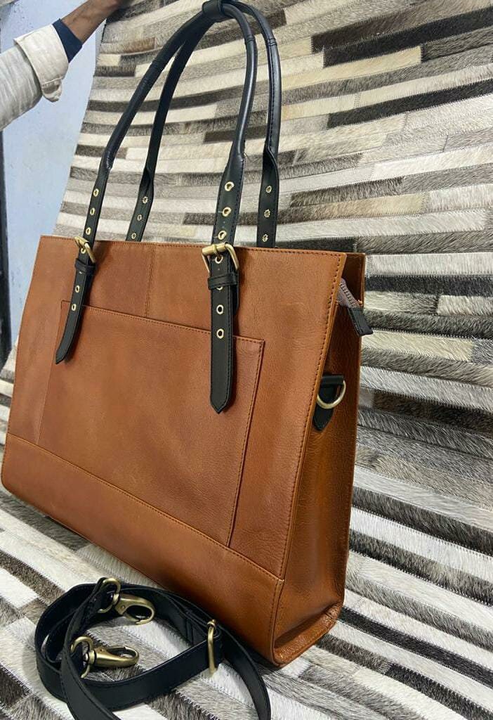 Personalized Leather Laptop Bag women Personalized leather Etsy