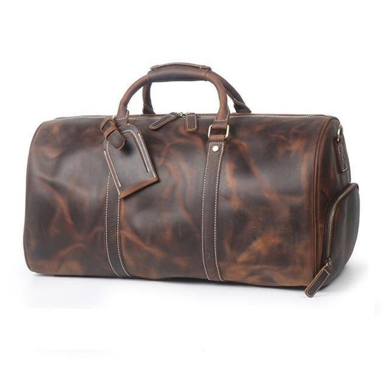 Personalised Handmade Leather Duffle Bag Large Travel Bag | Etsy