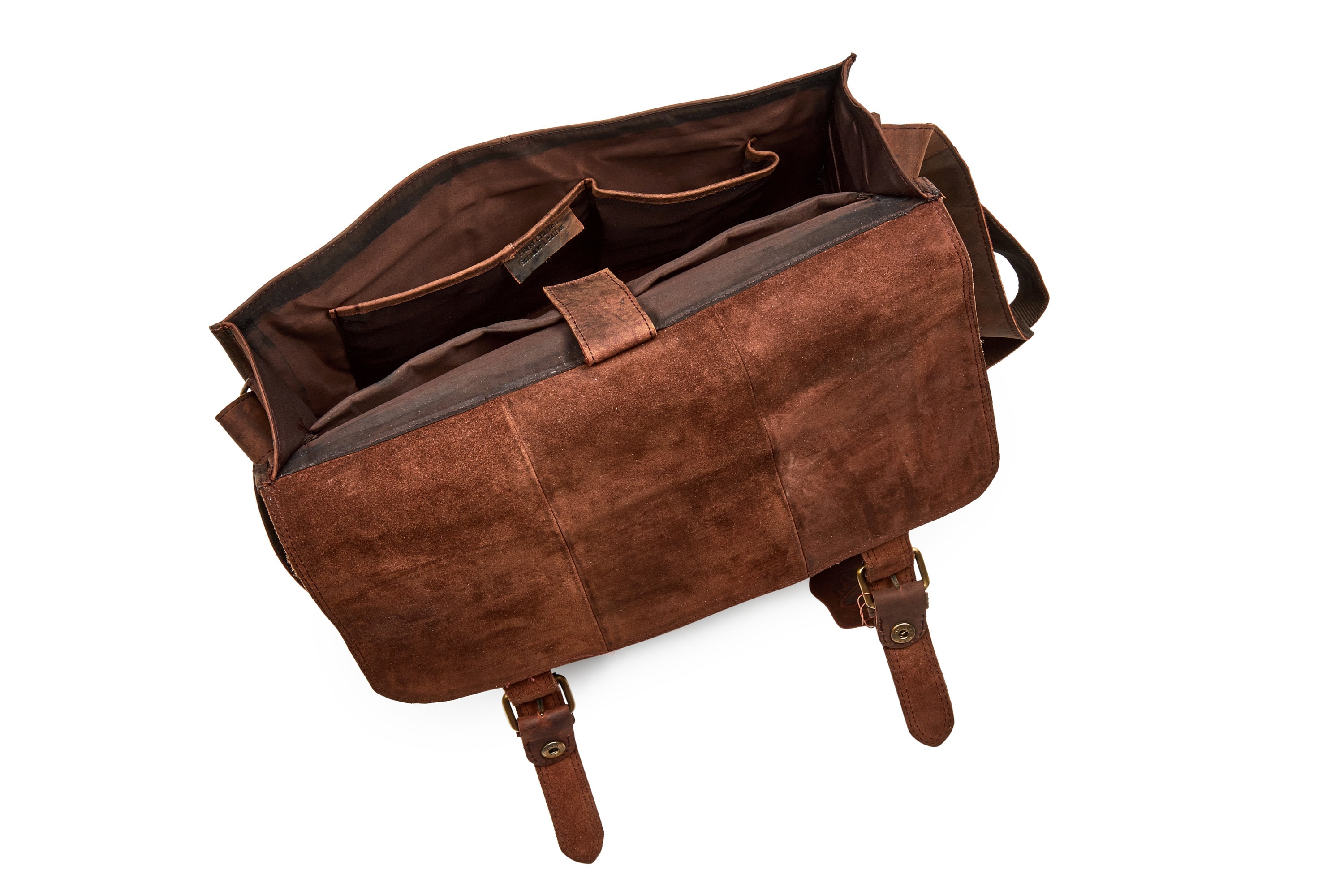 Full Grain Leather Messenger Bag Leather Briefcase Etsy