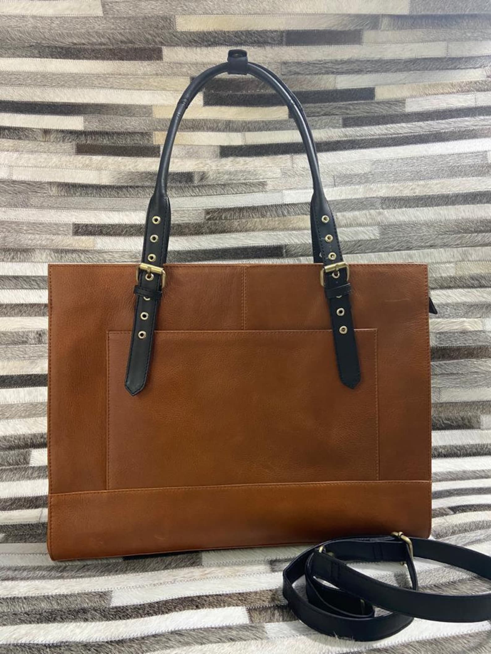 Personalized Leather Laptop Bag women Personalized leather Etsy