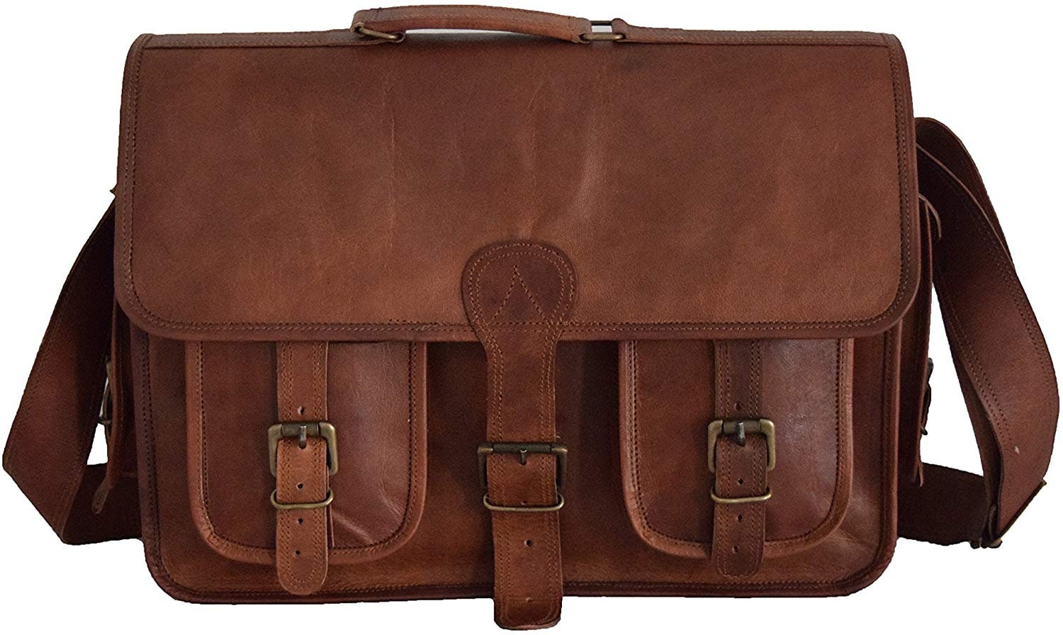 Leather bag leather messenger bag leather satchel bag laptop | Etsy