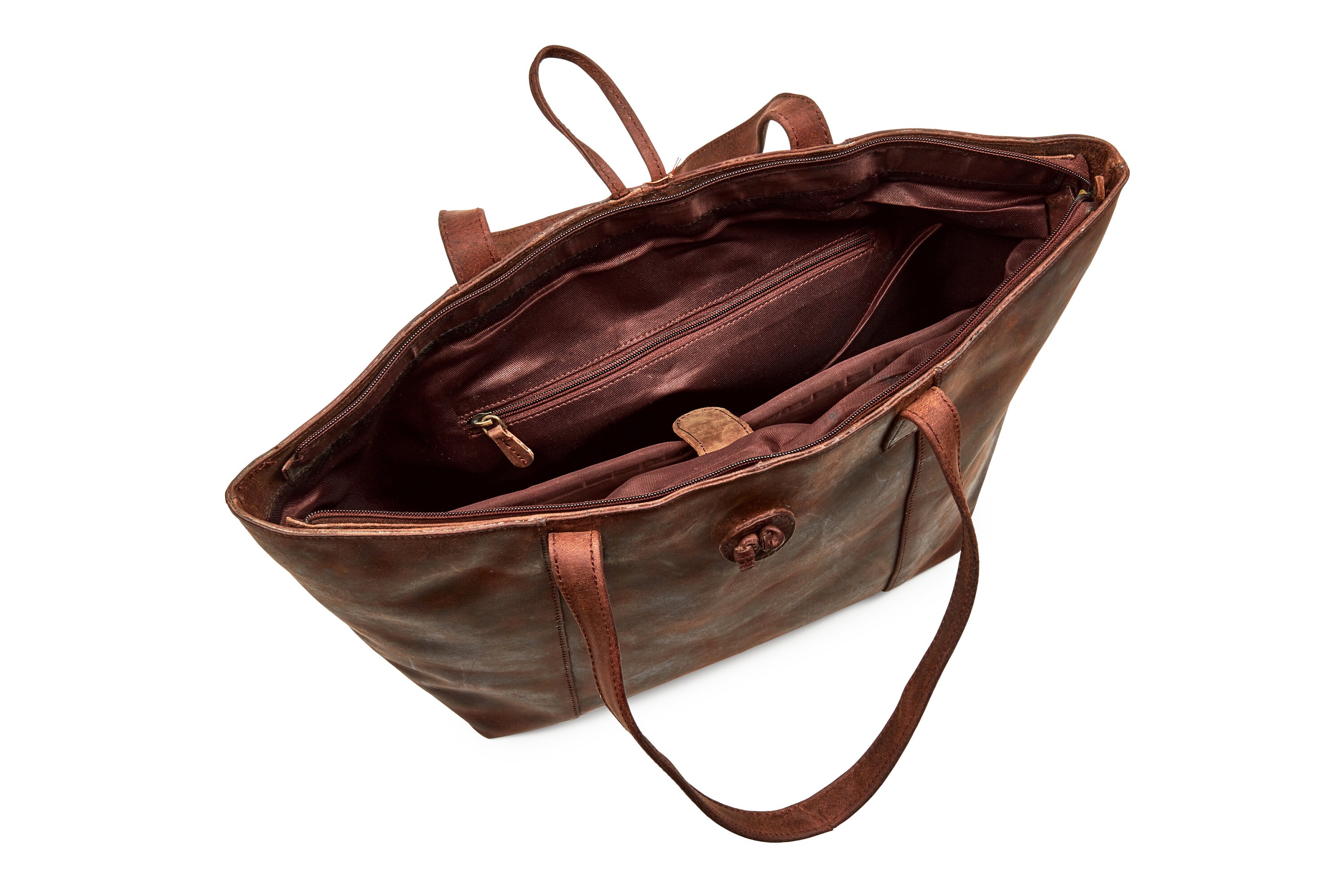 Large Leather Work Tote Bag Business bag Women Large leather Etsy