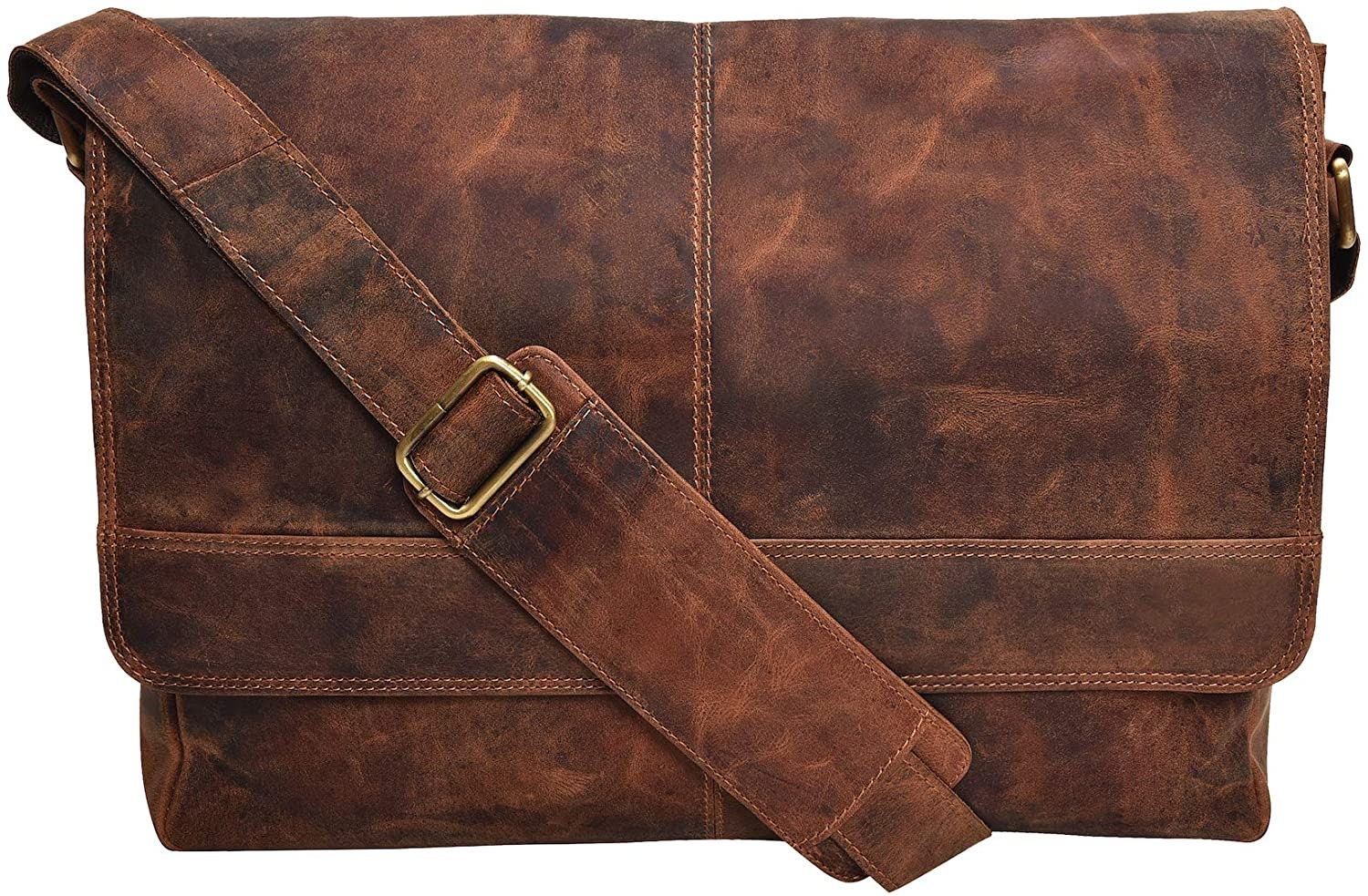 18 Personalized Genuine Leather Messenger Bag Laptop Bag | Etsy