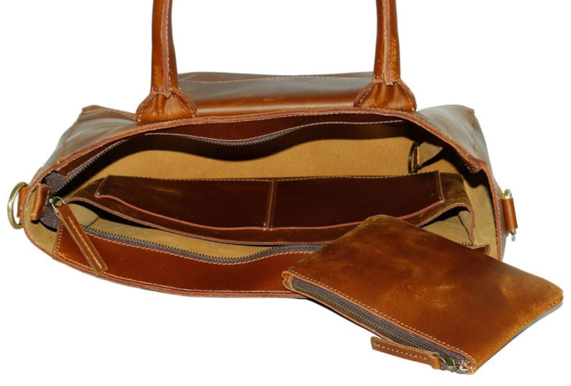 Leather messenger bag women Leather laptop bag women Etsy