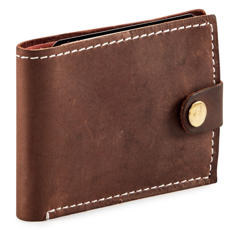 Full Grain Leather Wallet Men Etsy