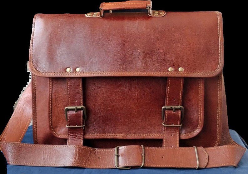 high quality leather messenger bag