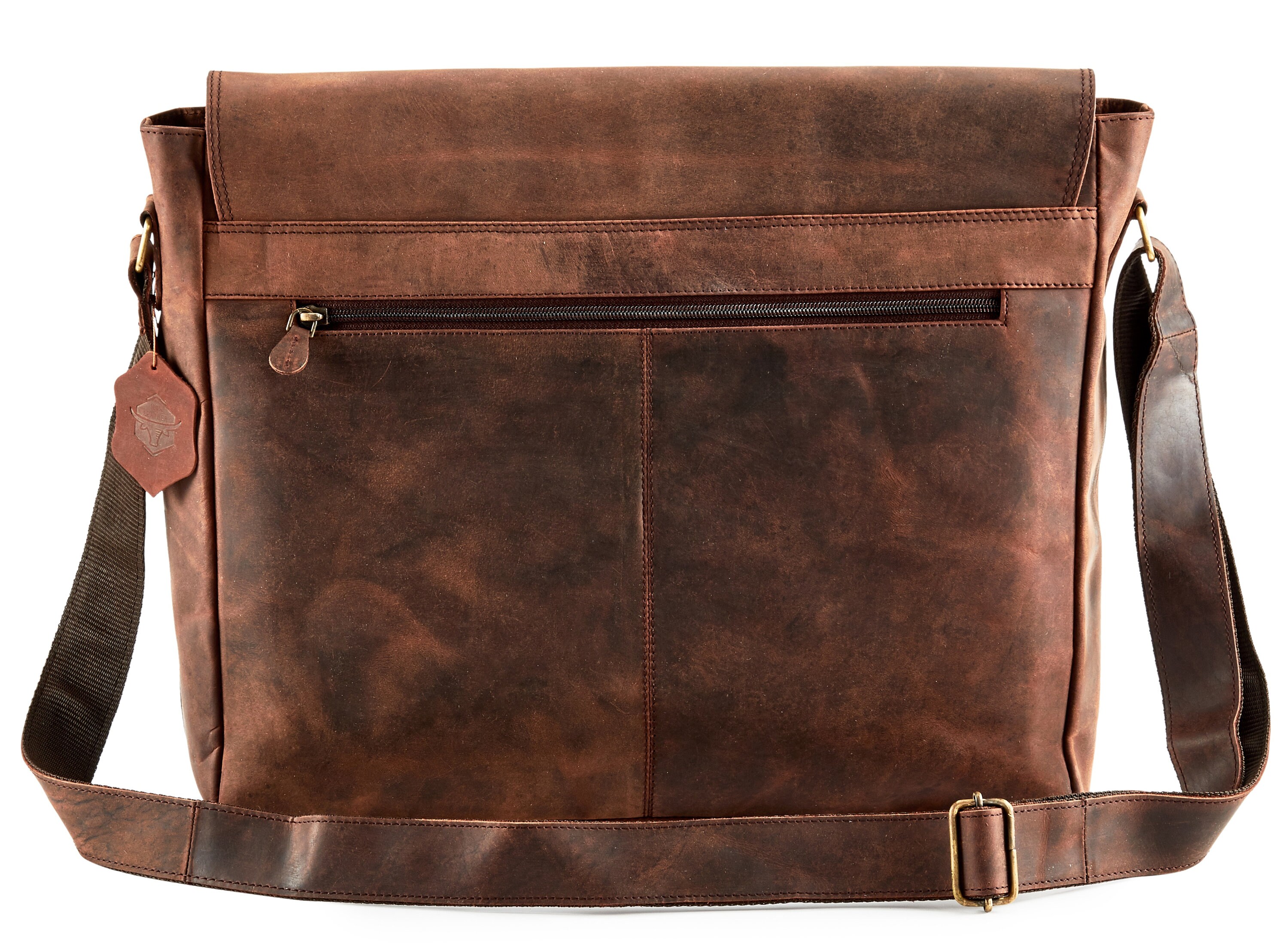Genuine Leather Messenger Bag College Bag Laptop Bag Shoulder Etsy