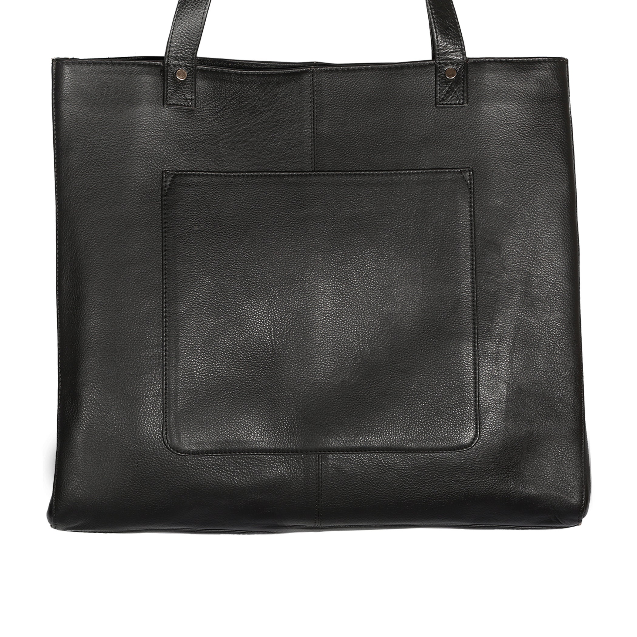 Extra Large Black Leather Tote Bag 17x 15 Oversized Work Etsy UK