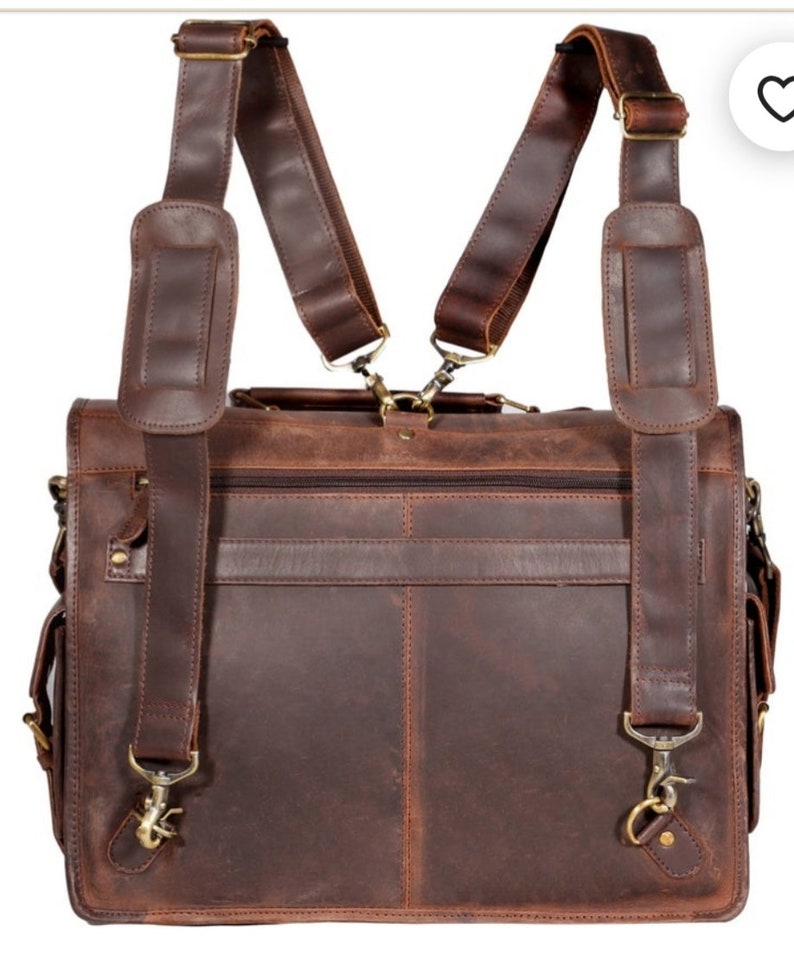 Convertible Laptop Messenger Bag for Men and Women Briefcase Etsy