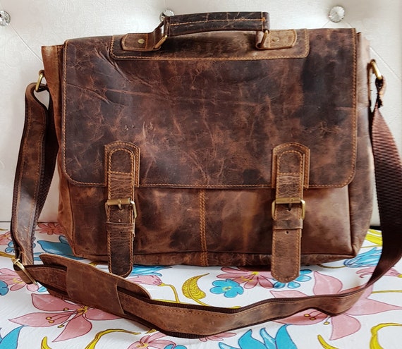 15" Large Leather MESSENGER Bag For Men Shoulder Bag Men Laptop BRIEFCASE Bag 15" Large Leather MESSENGER Bag For Men Shoulder Bag Men Laptop BRIEFCASE Bag