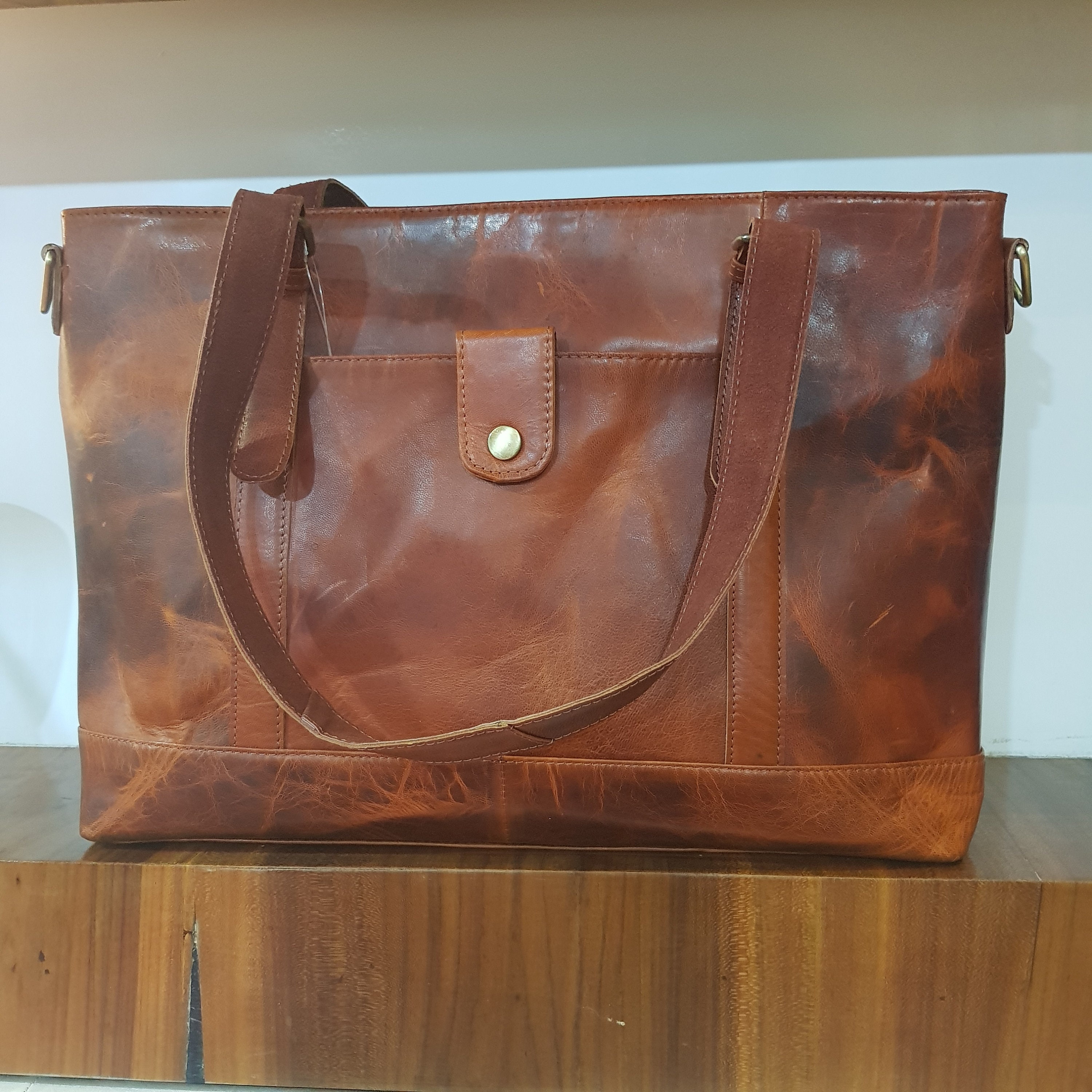 Personalized Leather Laptop Bag women Personalized leather Etsy