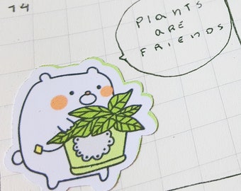 Arkusz naklejek Kawaii: Wodoodporne naklejki do dziennika