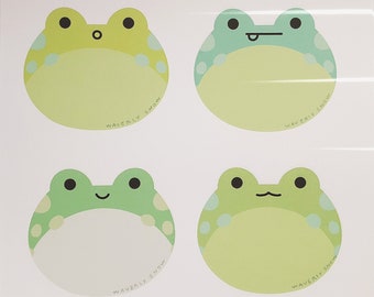 Handmade Frog Memo Pad, Stationery