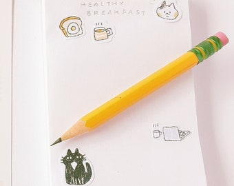 paper with dotted lines for writing Memo pad. Grid/ Blank/ Dotted / Ruled. / Handmade Memo pad. Cute. Shopping list. Journaling. Writing. Memo pad.