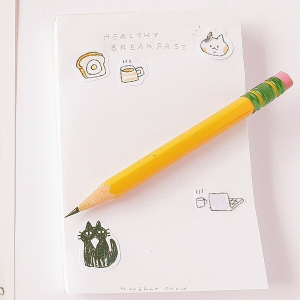 primary writing paper with dotted lines Memo pad. Grid/ Blank/ Dotted / Ruled. / Handmade Memo pad. Cute. Shopping list. Journaling. Writing. Memo pad.