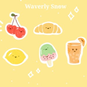 Tiny stickers. Cute kawaii waterproof transparent/ matte stickers.