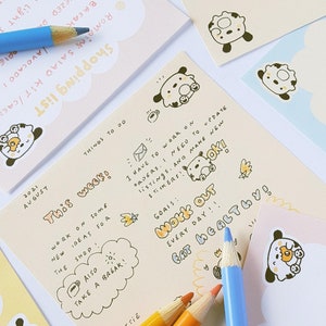 Memo pad Spottie dog. Handmade different styles memo pad.
