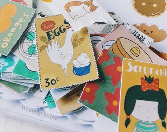 Unique Doodle Stickers: Vintage Style Waterproof Sticker Pack