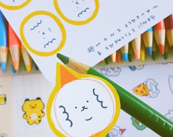 Bichon Frise Stickers, Waterproof Vinyl Dog Decals