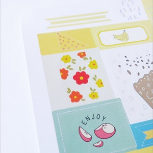 Vintage Style Planner Stickers. Bullet Journal Stickers. Sticker Sheet. Waterproof Stickers.