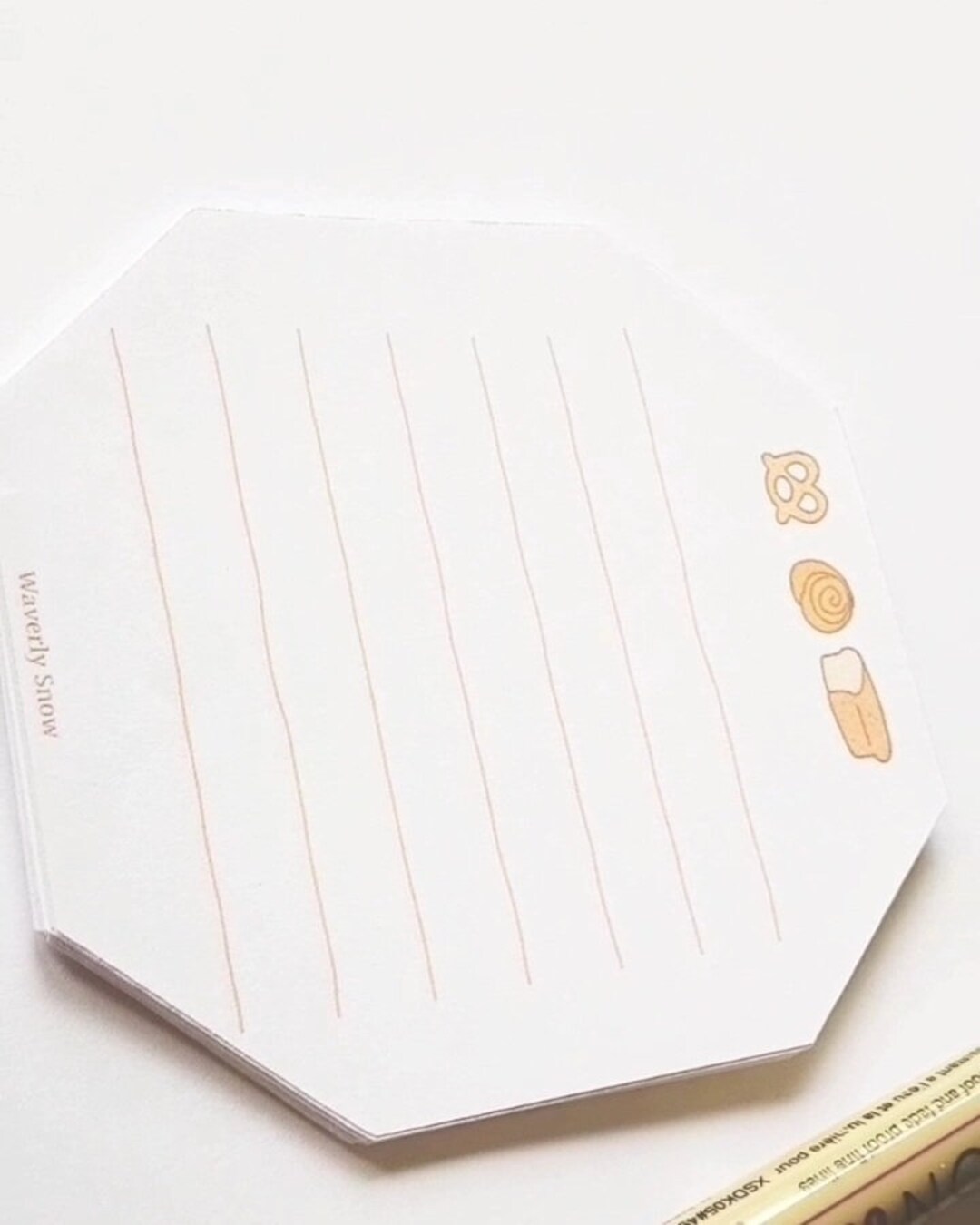 Bread Hexagon Memo Pad. Cute School Supplies. - Etsy