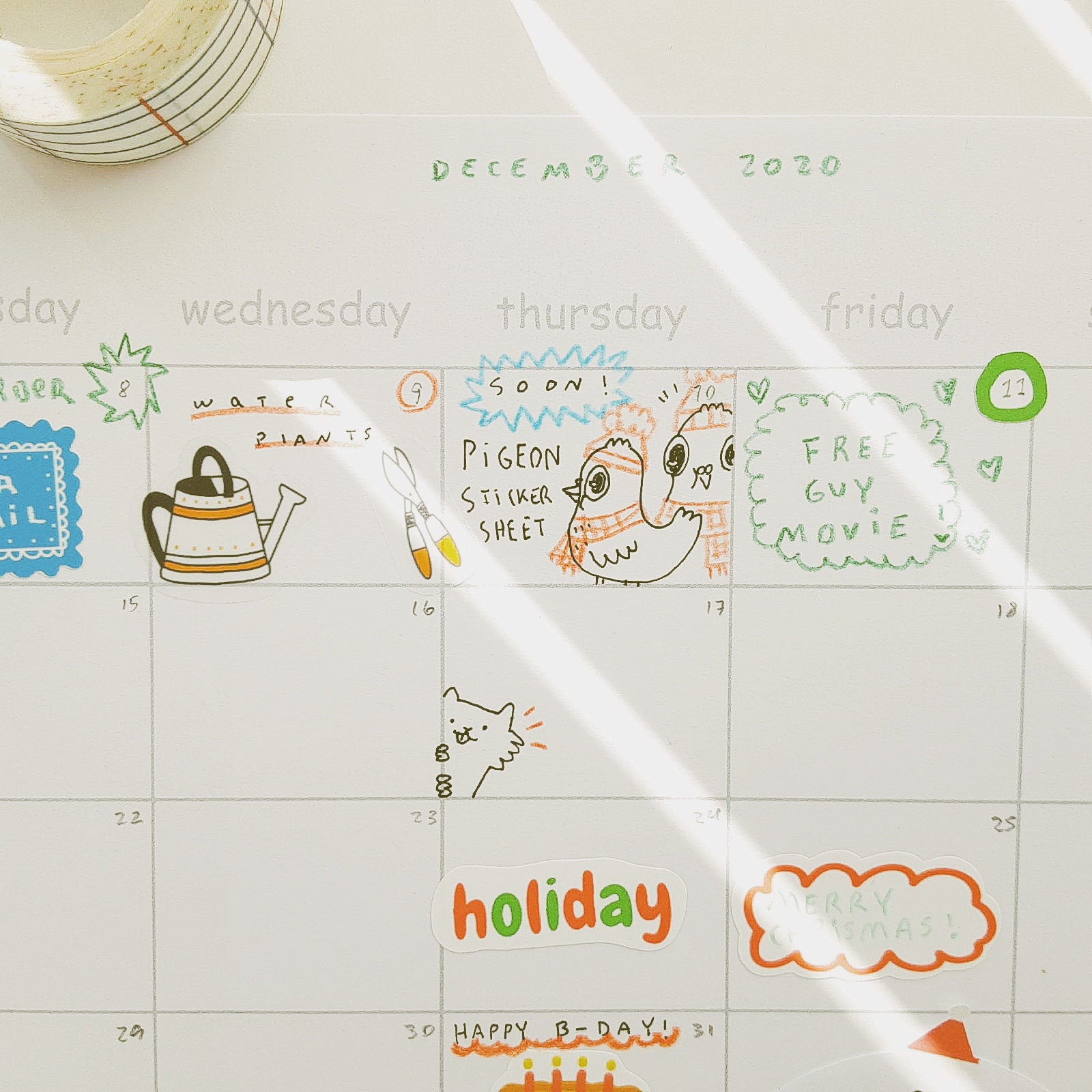 Monthly Calendar. Cute and Simple Minimal Calendar. Unnumbered - Etsy