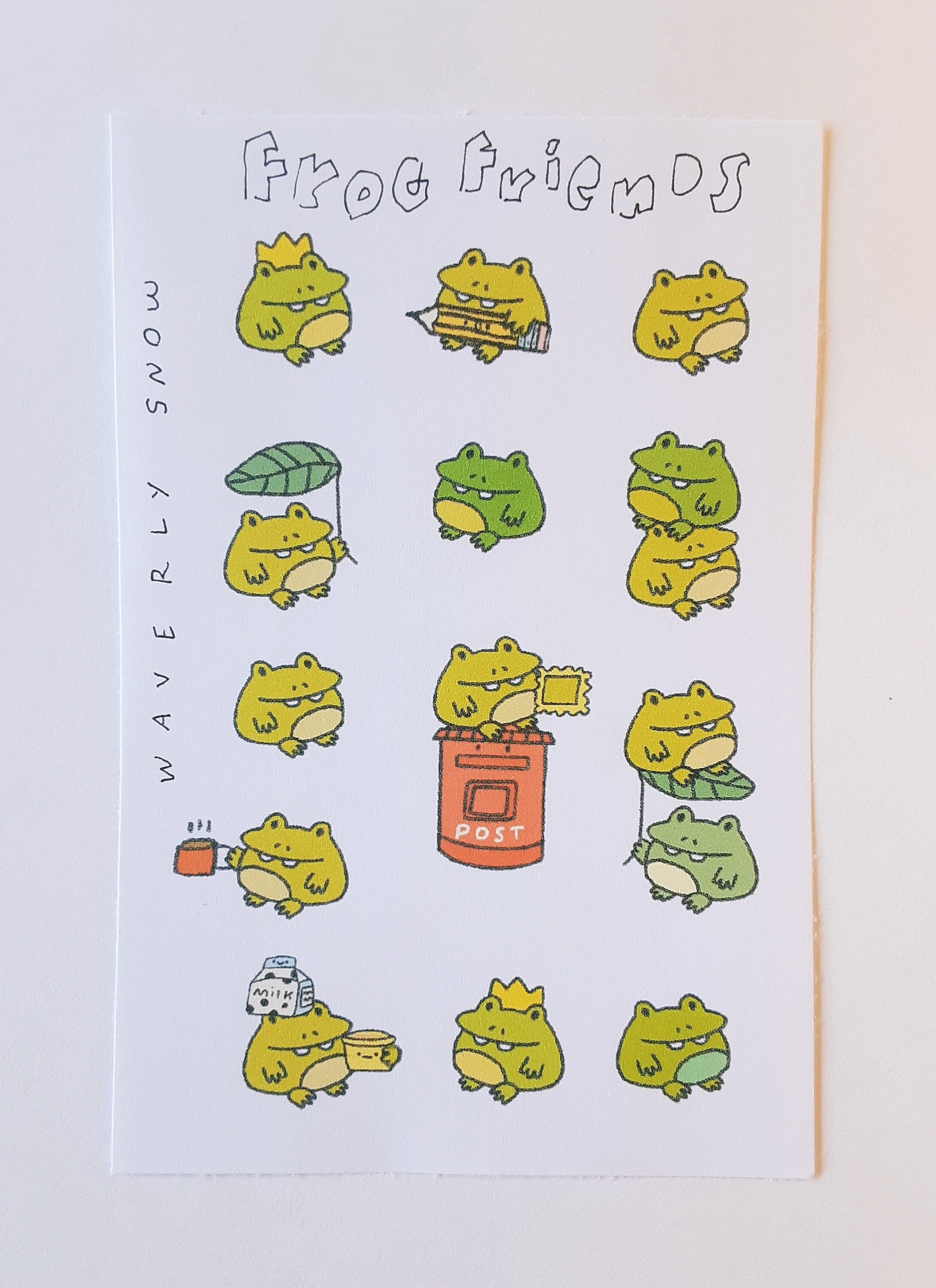 Frog Stickers: Waterproof Vinyl Decals - Etsy