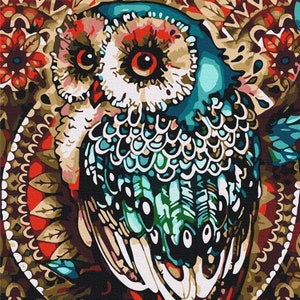 Paint by Number Kit, Owl 