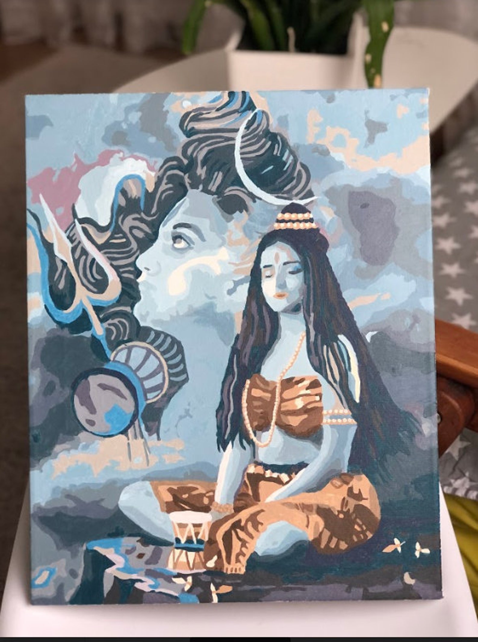 Paint by Number Indian Paint by numbers kit With FRAME Etsy