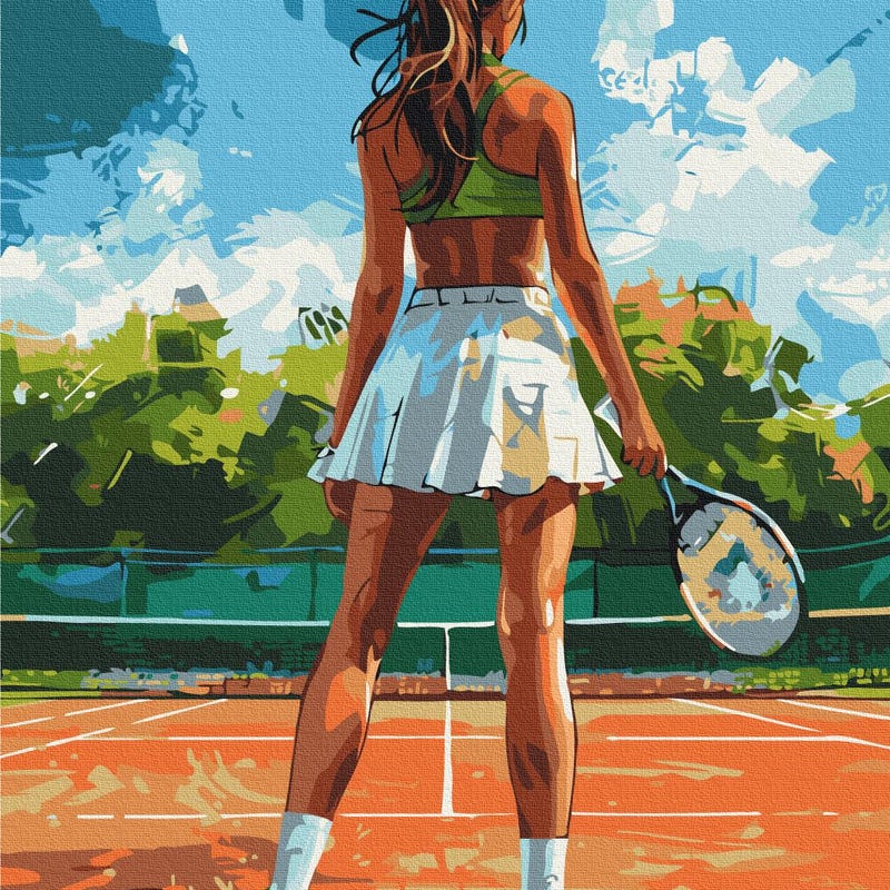 Paint by Number Kit Tennis - Etsy