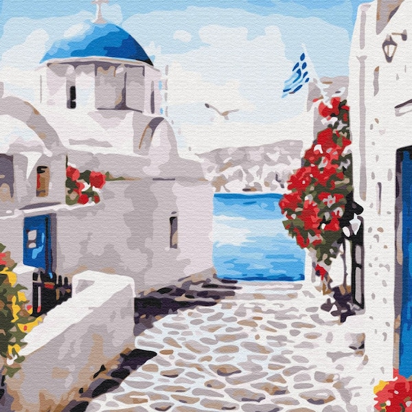 Paint by Number Framed Canvas Etsy