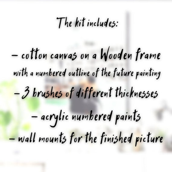 Paint by Numbers Pug Paint by Number Kit DOG for Adults With 