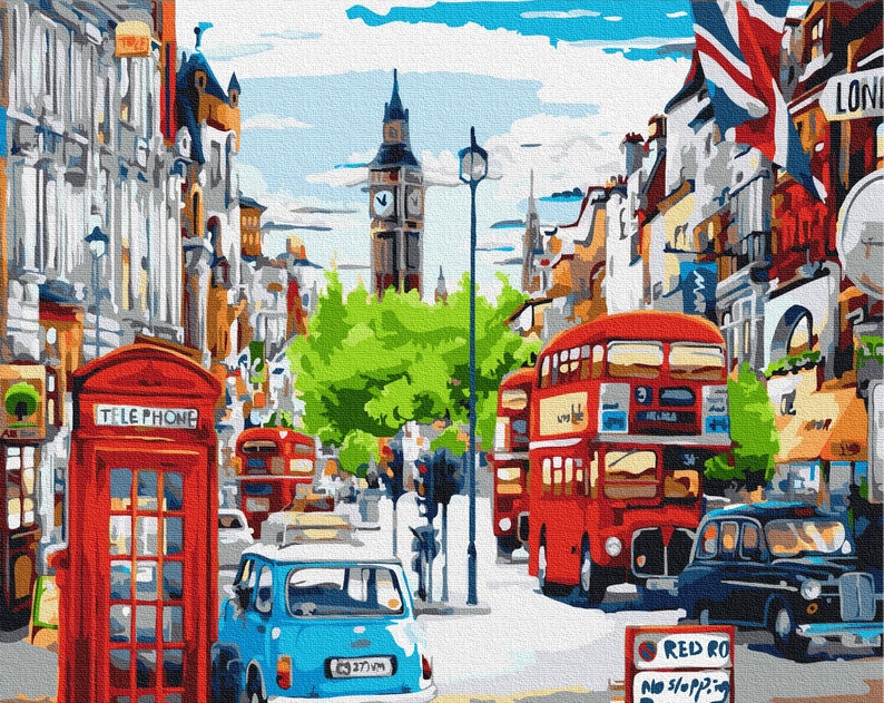 Paint by Number WITH FRAME London Big Ben Painting by number Etsy