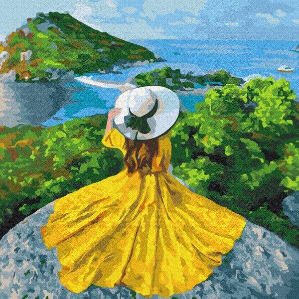 Paint by Number Framed Canvas Etsy