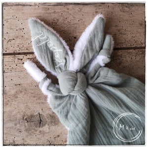 Doudou Lapin Filou, the soft rabbit / birth gift / baby birth / comforter / rabbit comforter / baby