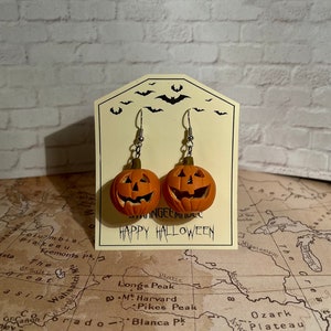 Jack O Latern earrings | Polymer clay | Halloween | Made to Order