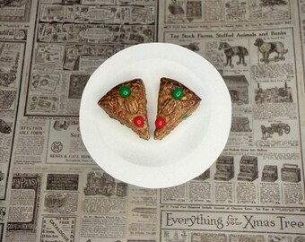 Fruitcake stud earrings | Polymer clay | Christmas | Made to Order