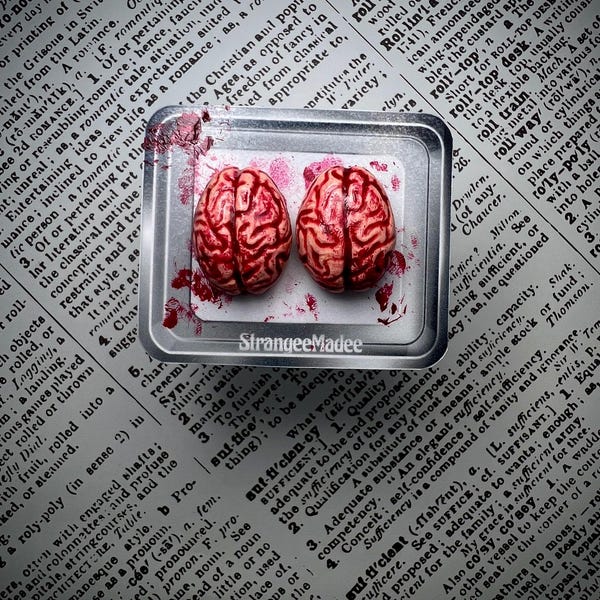 Brain Stud Earrings | Polymer Clay | Spooky | Horror | Halloween | Made to Order