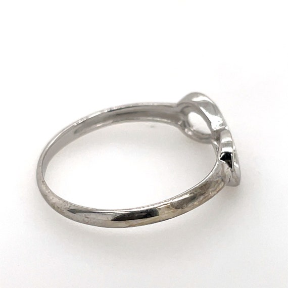 Sterling Silver and Diamond Infinity Ring - image 5