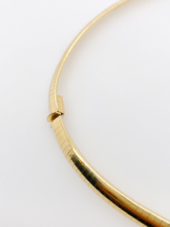 14 karat yellow gold omega chain - image 3